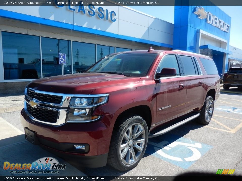 2019 Chevrolet Suburban LT 4WD Siren Red Tintcoat / Cocoa/Dune Photo #1