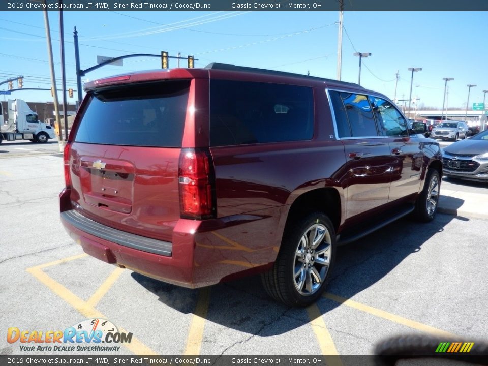 2019 Chevrolet Suburban LT 4WD Siren Red Tintcoat / Cocoa/Dune Photo #4