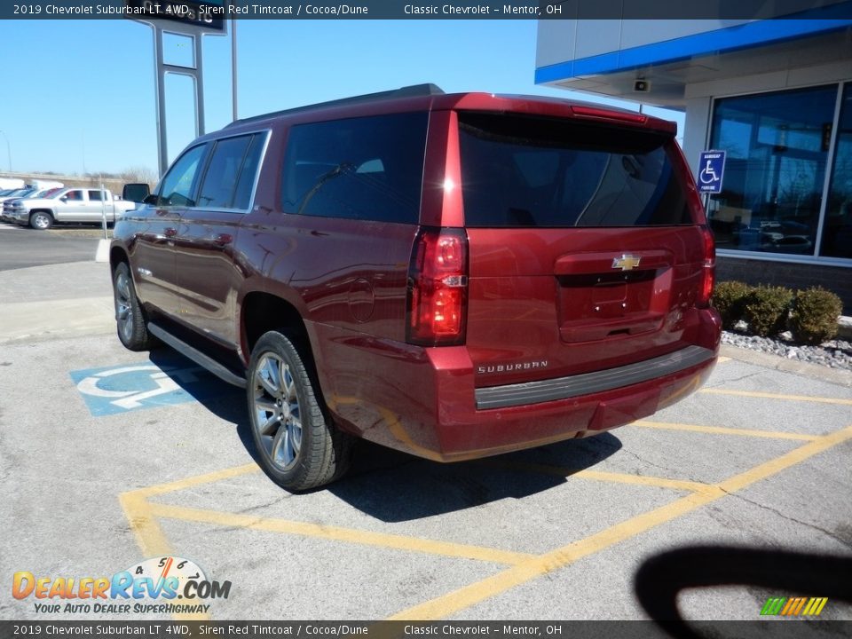 2019 Chevrolet Suburban LT 4WD Siren Red Tintcoat / Cocoa/Dune Photo #5