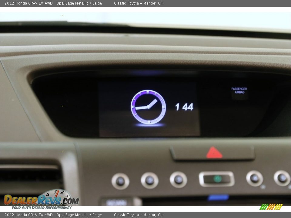 2012 Honda CR-V EX 4WD Opal Sage Metallic / Beige Photo #11