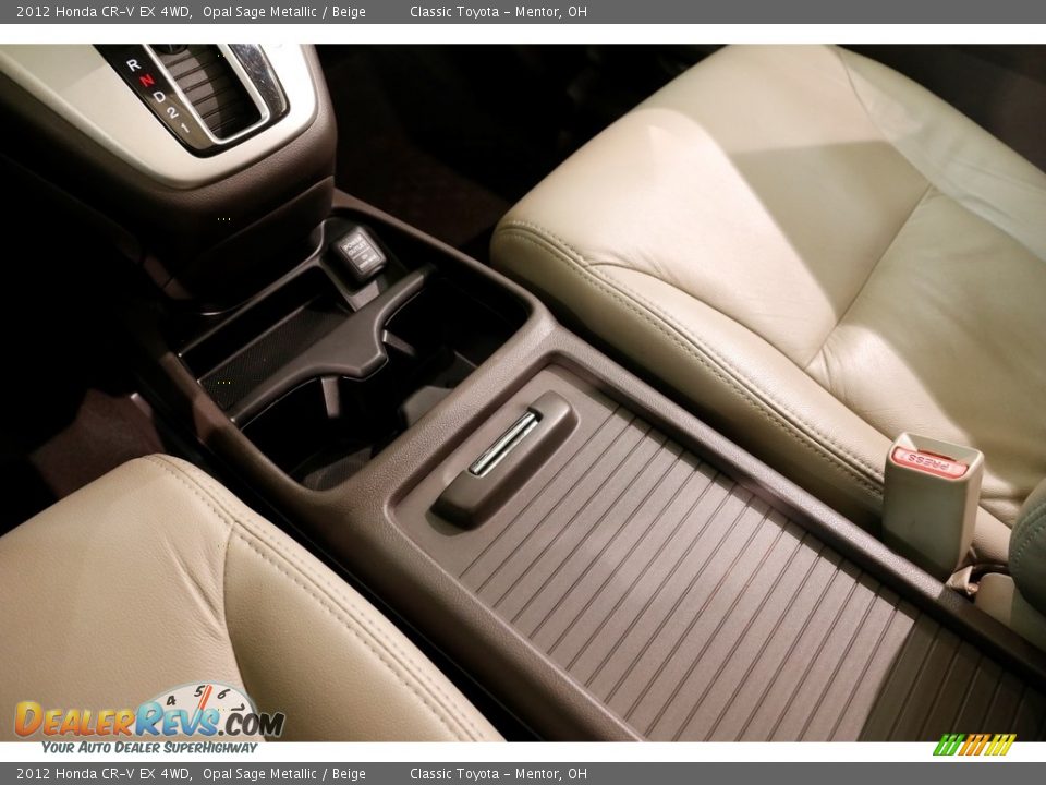 2012 Honda CR-V EX 4WD Opal Sage Metallic / Beige Photo #14