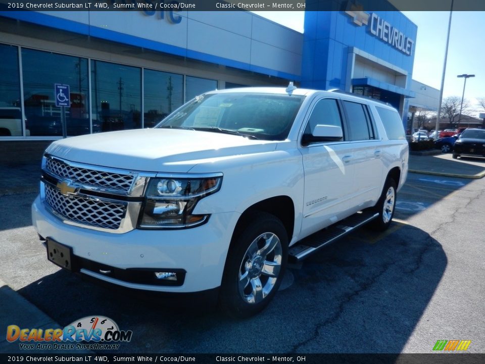 2019 Chevrolet Suburban LT 4WD Summit White / Cocoa/Dune Photo #1