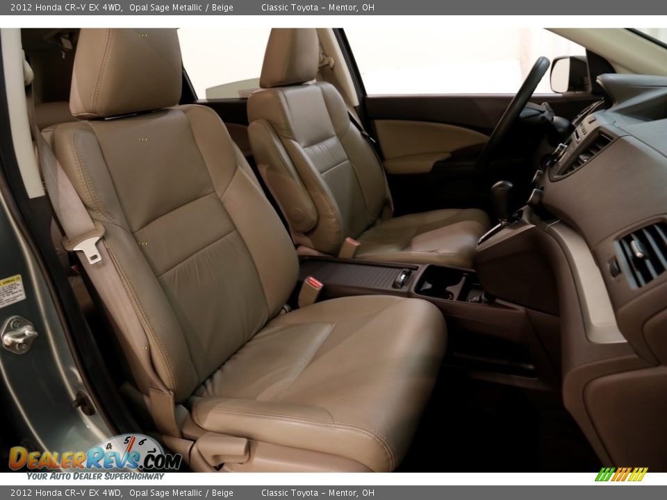 2012 Honda CR-V EX 4WD Opal Sage Metallic / Beige Photo #16