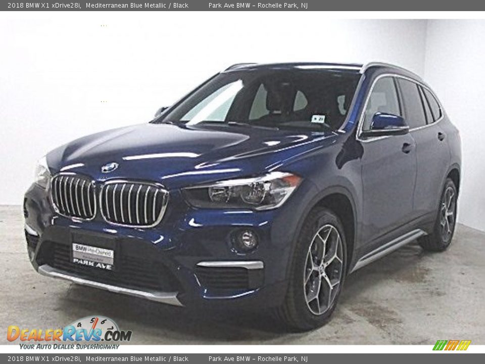 2018 BMW X1 xDrive28i Mediterranean Blue Metallic / Black Photo #1