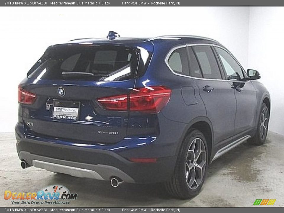 2018 BMW X1 xDrive28i Mediterranean Blue Metallic / Black Photo #4