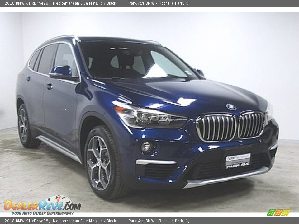 2018 BMW X1 xDrive28i Mediterranean Blue Metallic / Black Photo #5