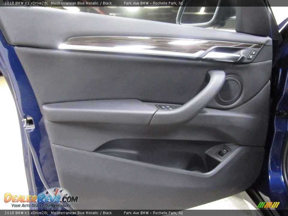 2018 BMW X1 xDrive28i Mediterranean Blue Metallic / Black Photo #7