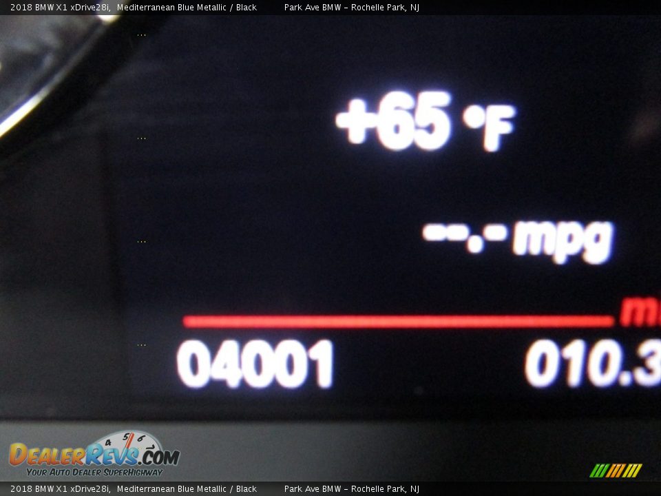 2018 BMW X1 xDrive28i Mediterranean Blue Metallic / Black Photo #24