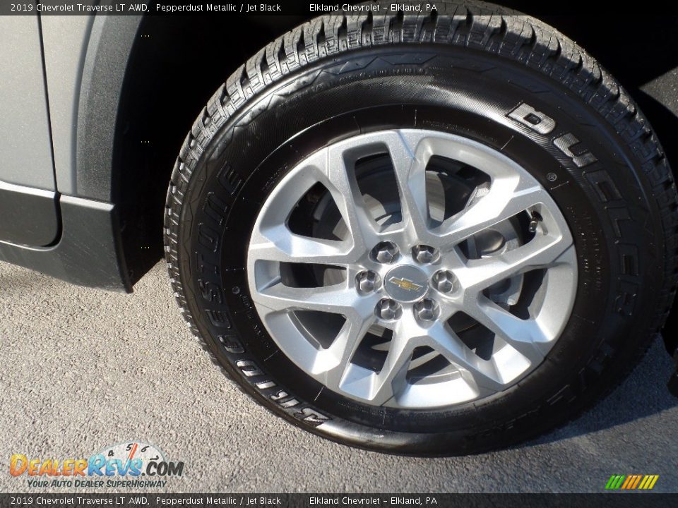 2019 Chevrolet Traverse LT AWD Pepperdust Metallic / Jet Black Photo #10
