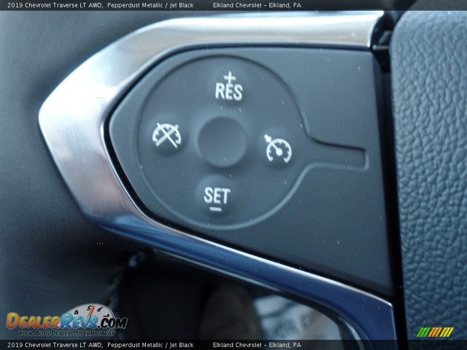 2019 Chevrolet Traverse LT AWD Pepperdust Metallic / Jet Black Photo #24
