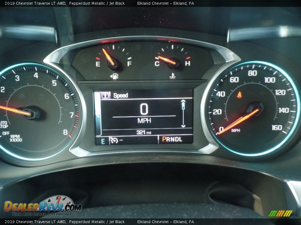 2019 Chevrolet Traverse LT AWD Pepperdust Metallic / Jet Black Photo #28