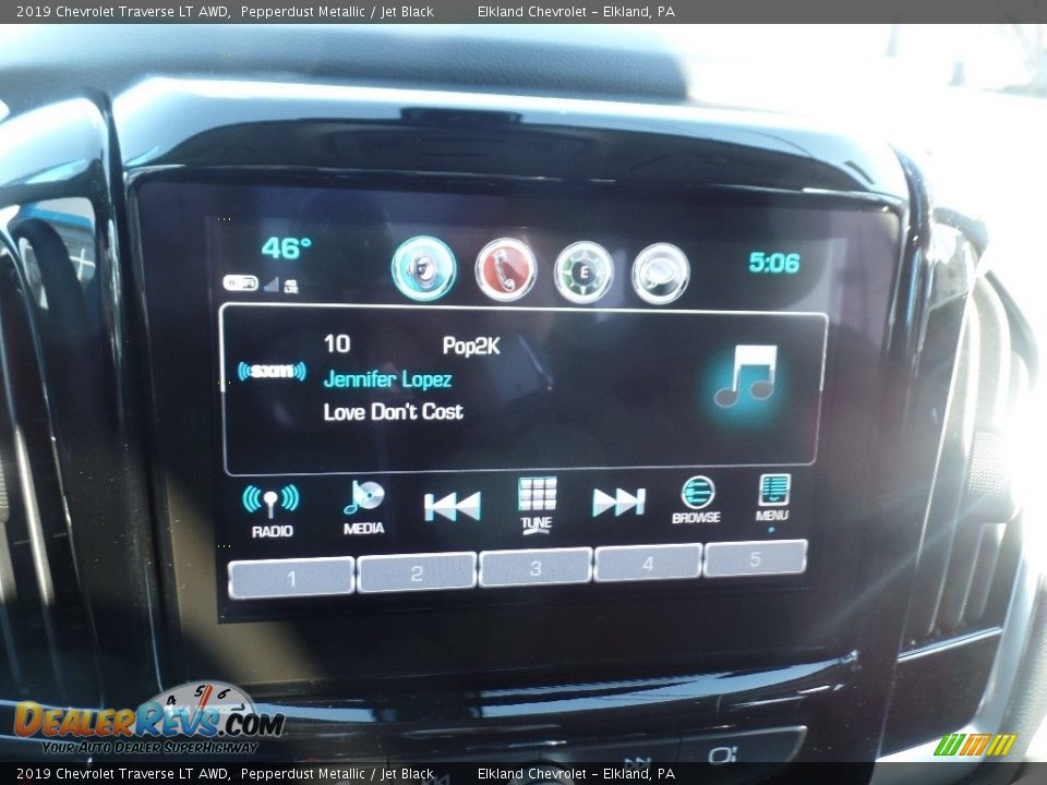 2019 Chevrolet Traverse LT AWD Pepperdust Metallic / Jet Black Photo #31