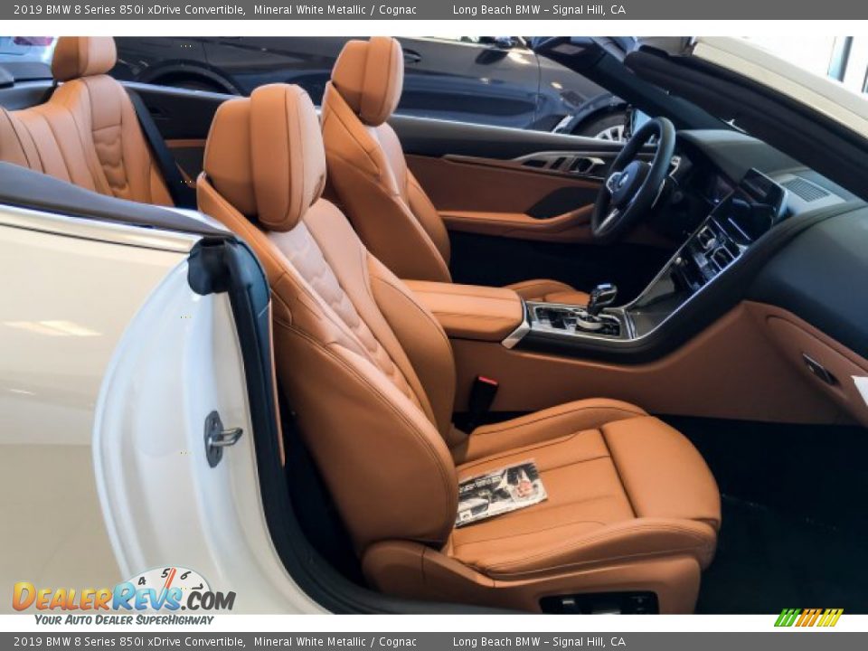 2019 BMW 8 Series 850i xDrive Convertible Mineral White Metallic / Cognac Photo #5