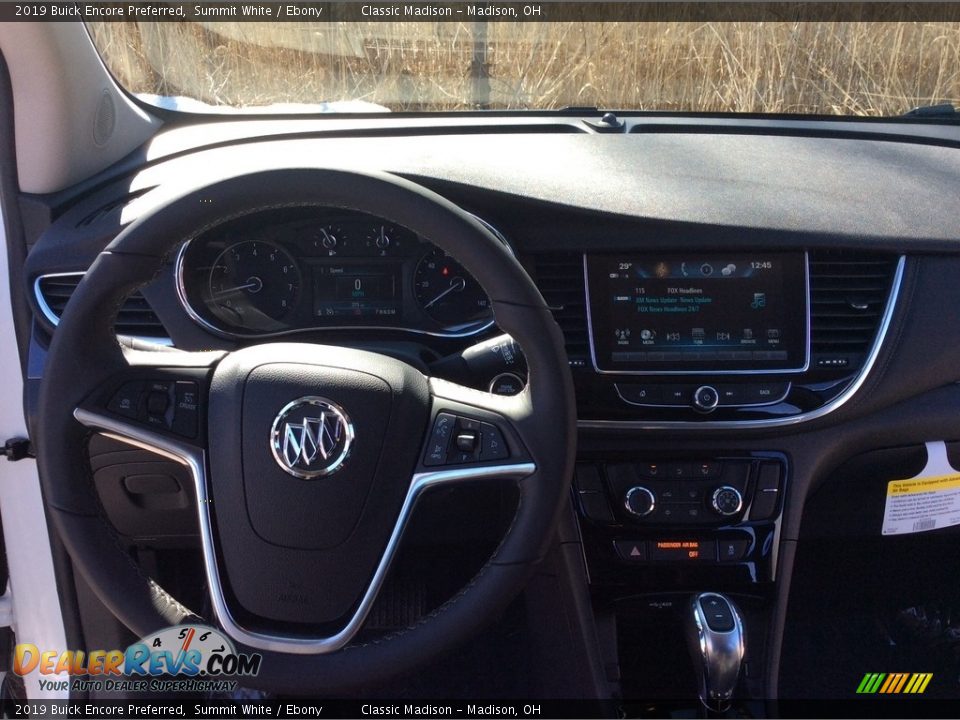 2019 Buick Encore Preferred Summit White / Ebony Photo #12