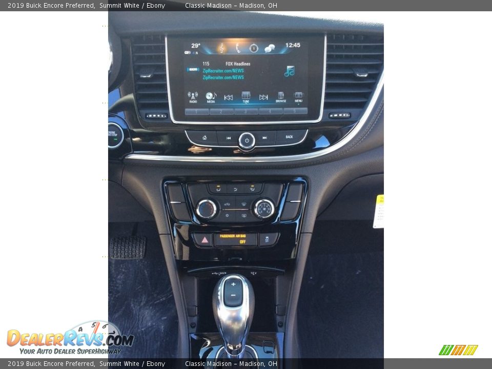 2019 Buick Encore Preferred Summit White / Ebony Photo #13