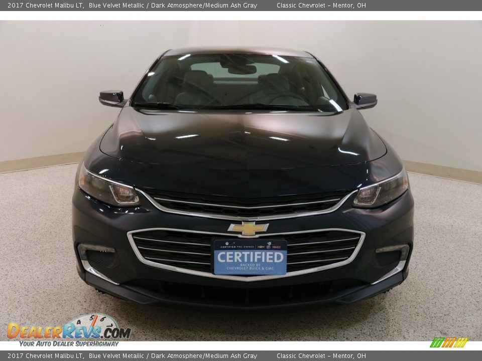 2017 Chevrolet Malibu LT Blue Velvet Metallic / Dark Atmosphere/Medium Ash Gray Photo #2