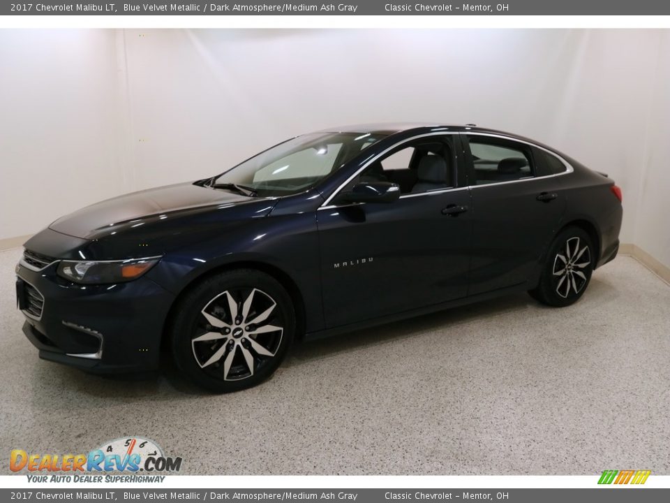 2017 Chevrolet Malibu LT Blue Velvet Metallic / Dark Atmosphere/Medium Ash Gray Photo #3