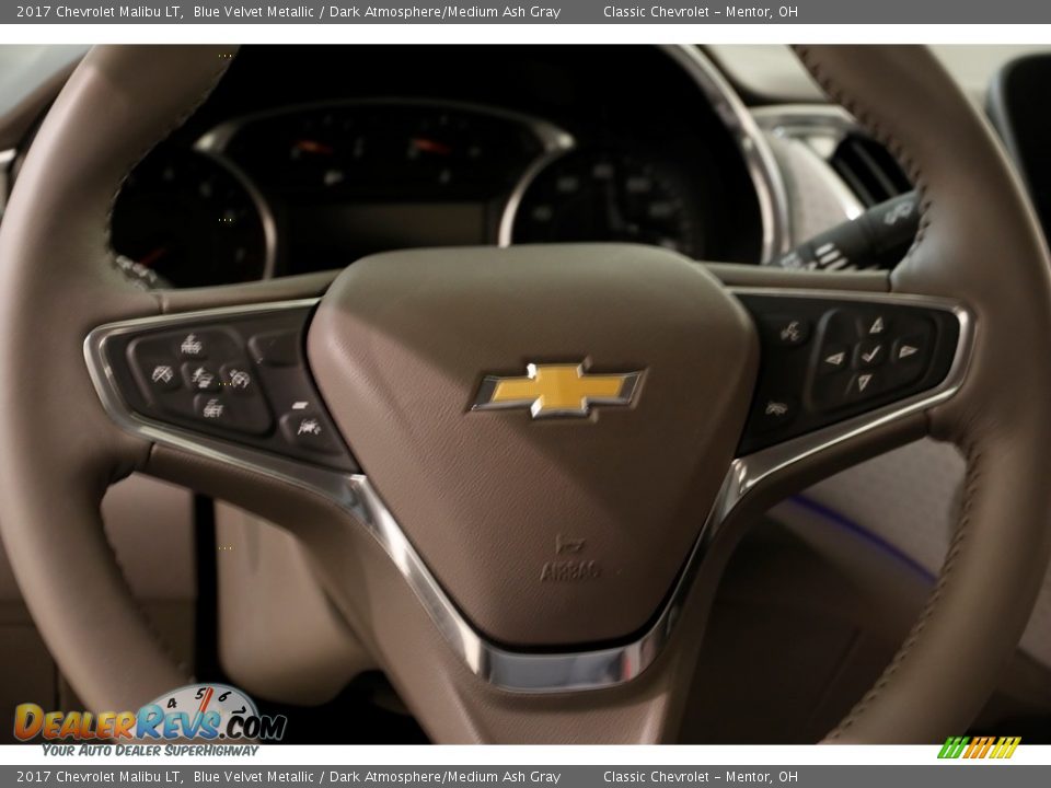 2017 Chevrolet Malibu LT Blue Velvet Metallic / Dark Atmosphere/Medium Ash Gray Photo #7