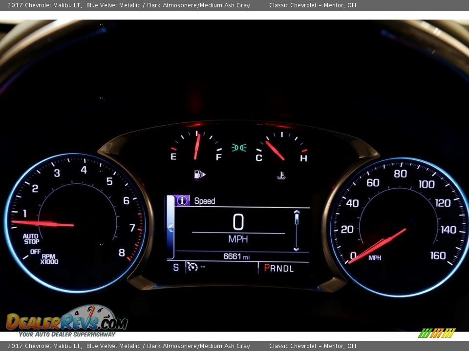 2017 Chevrolet Malibu LT Blue Velvet Metallic / Dark Atmosphere/Medium Ash Gray Photo #8