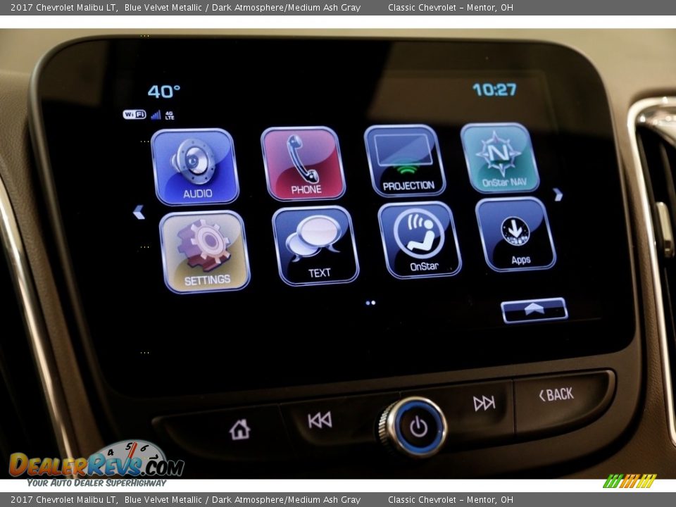 2017 Chevrolet Malibu LT Blue Velvet Metallic / Dark Atmosphere/Medium Ash Gray Photo #11