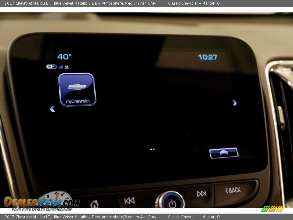 2017 Chevrolet Malibu LT Blue Velvet Metallic / Dark Atmosphere/Medium Ash Gray Photo #12