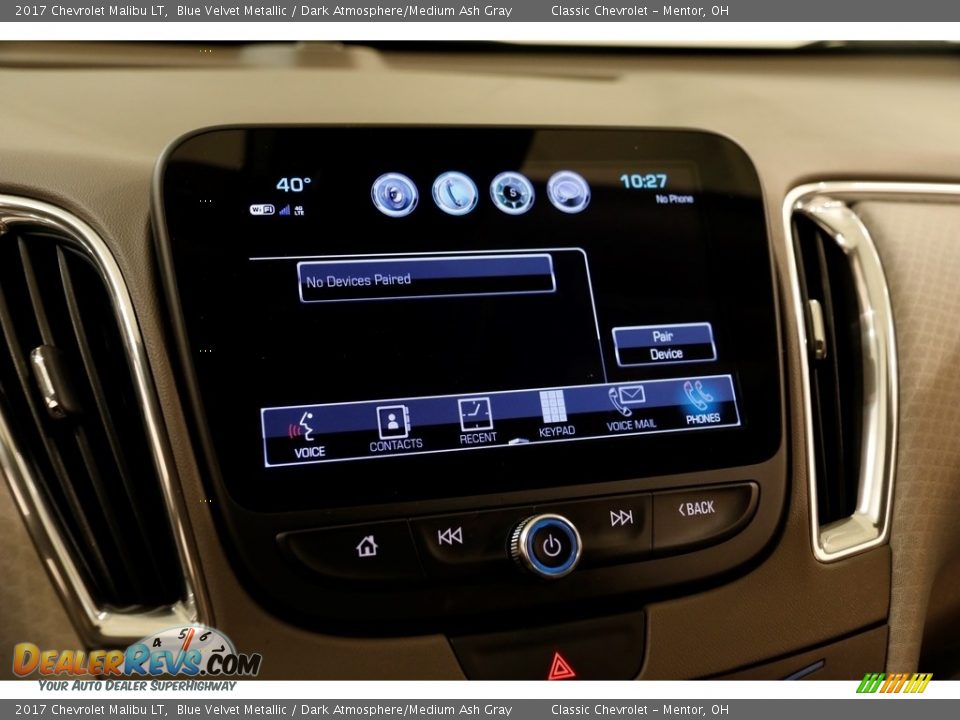 2017 Chevrolet Malibu LT Blue Velvet Metallic / Dark Atmosphere/Medium Ash Gray Photo #13