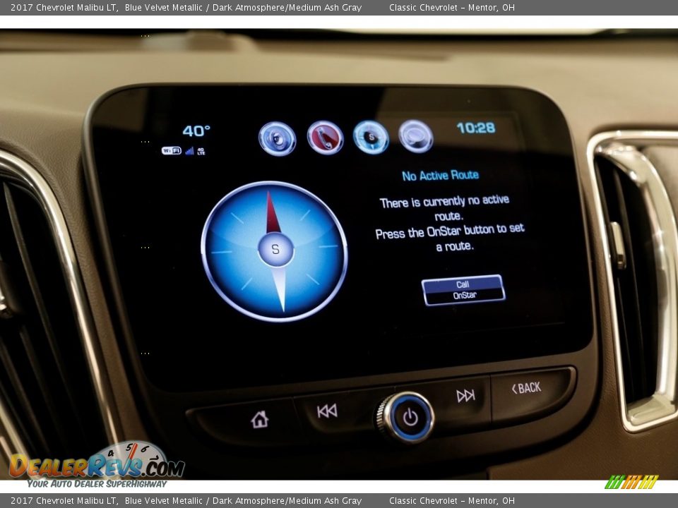 2017 Chevrolet Malibu LT Blue Velvet Metallic / Dark Atmosphere/Medium Ash Gray Photo #14