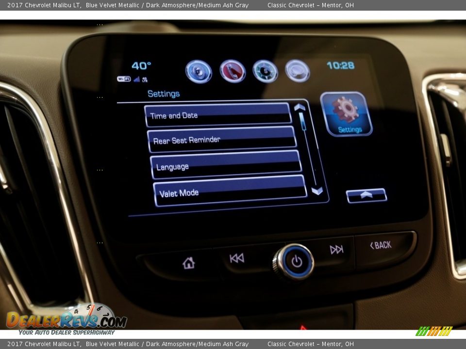 2017 Chevrolet Malibu LT Blue Velvet Metallic / Dark Atmosphere/Medium Ash Gray Photo #15