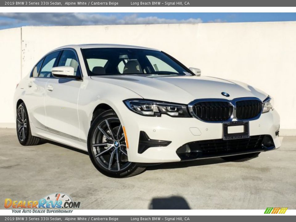 2019 BMW 3 Series 330i Sedan Alpine White / Canberra Beige Photo #12