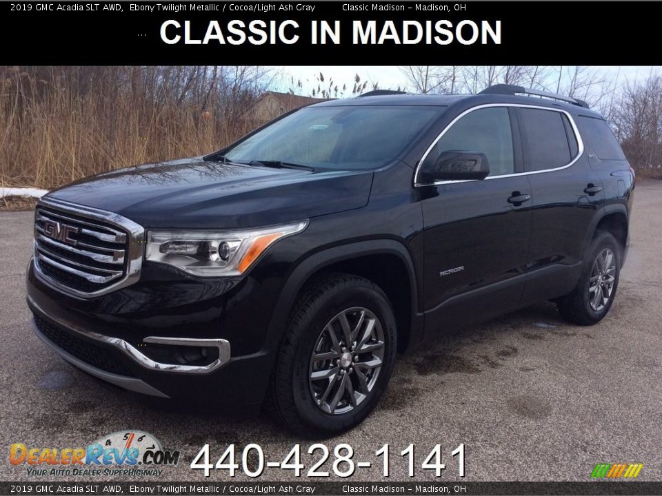 2019 GMC Acadia SLT AWD Ebony Twilight Metallic / Cocoa/Light Ash Gray Photo #1
