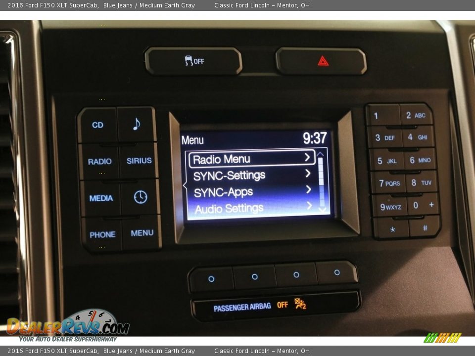 2016 Ford F150 XLT SuperCab Blue Jeans / Medium Earth Gray Photo #11