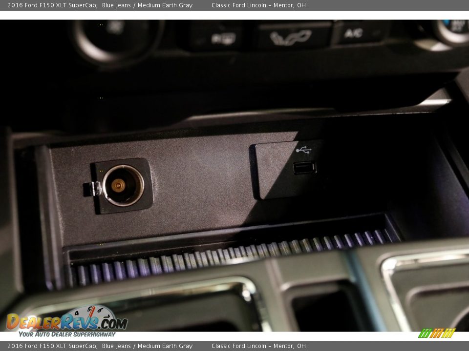 2016 Ford F150 XLT SuperCab Blue Jeans / Medium Earth Gray Photo #13