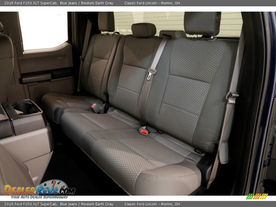 2016 Ford F150 XLT SuperCab Blue Jeans / Medium Earth Gray Photo #16