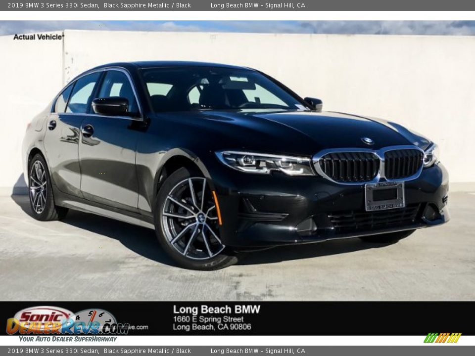 2019 BMW 3 Series 330i Sedan Black Sapphire Metallic / Black Photo #1