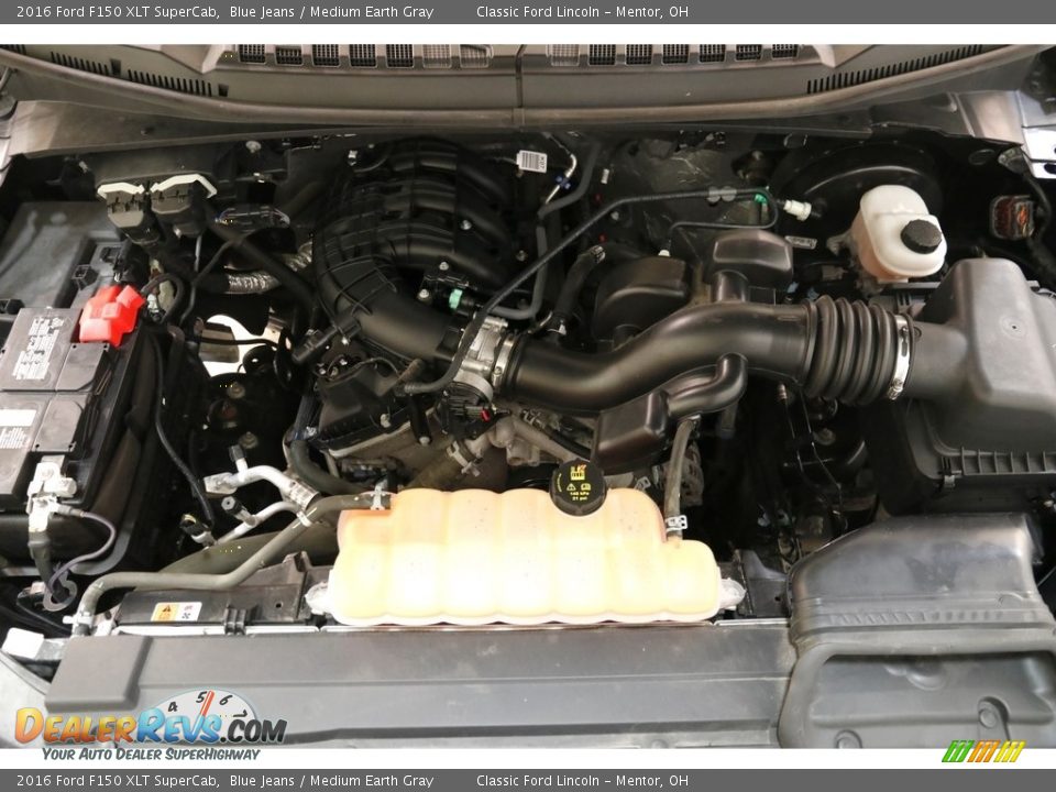2016 Ford F150 XLT SuperCab Blue Jeans / Medium Earth Gray Photo #18