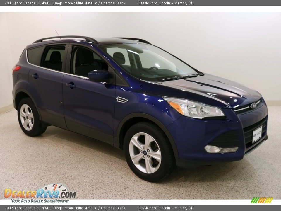 2016 Ford Escape SE 4WD Deep Impact Blue Metallic / Charcoal Black Photo #1