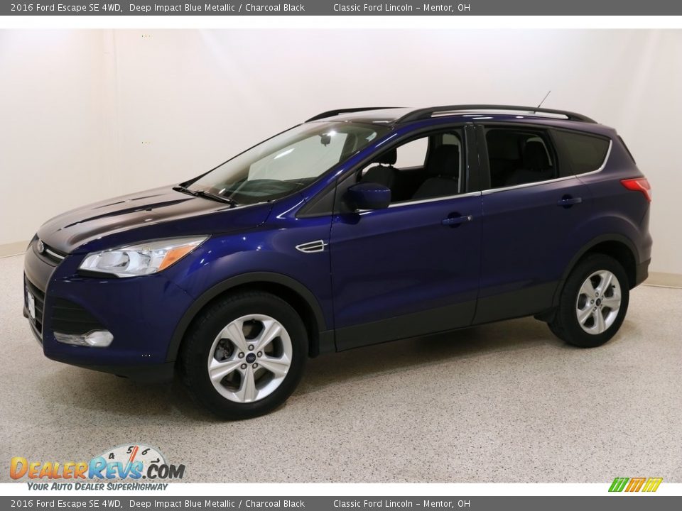 2016 Ford Escape SE 4WD Deep Impact Blue Metallic / Charcoal Black Photo #3