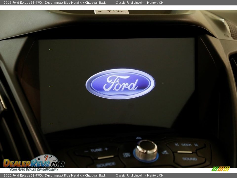 2016 Ford Escape SE 4WD Deep Impact Blue Metallic / Charcoal Black Photo #10