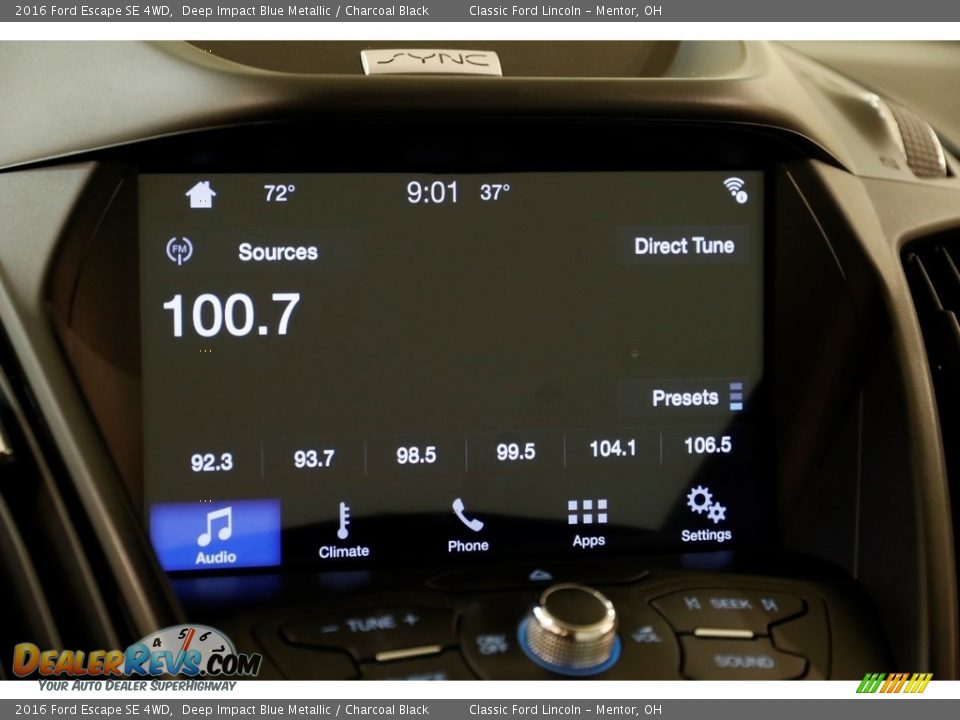 2016 Ford Escape SE 4WD Deep Impact Blue Metallic / Charcoal Black Photo #11