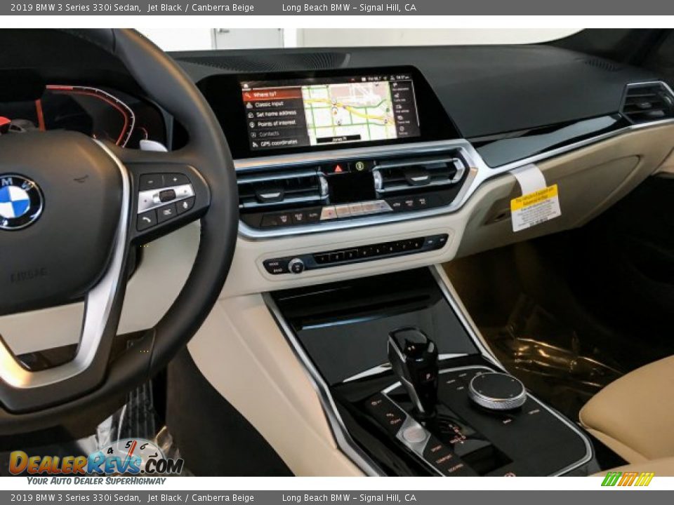 2019 BMW 3 Series 330i Sedan Jet Black / Canberra Beige Photo #6