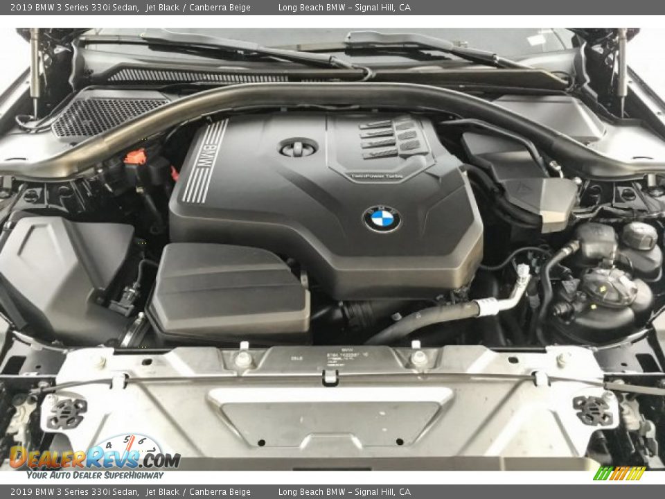 2019 BMW 3 Series 330i Sedan Jet Black / Canberra Beige Photo #8