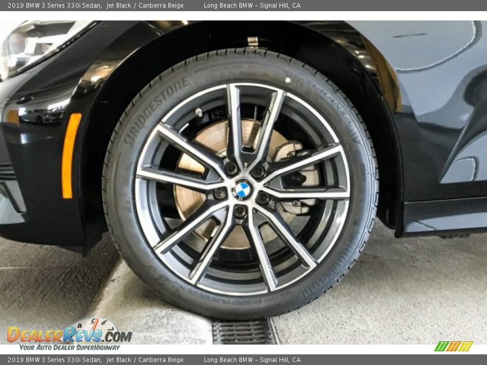 2019 BMW 3 Series 330i Sedan Jet Black / Canberra Beige Photo #9