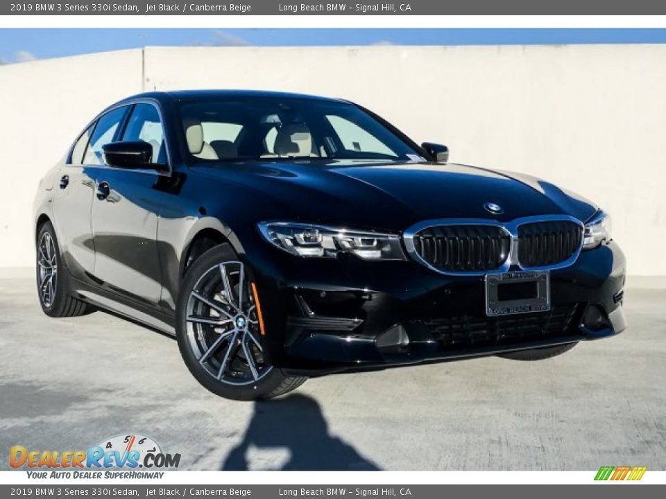 2019 BMW 3 Series 330i Sedan Jet Black / Canberra Beige Photo #12