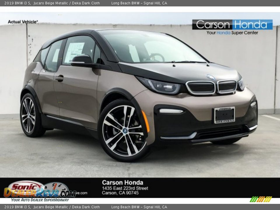 2019 BMW i3 S Jucaro Beige Metallic / Deka Dark Cloth Photo #1