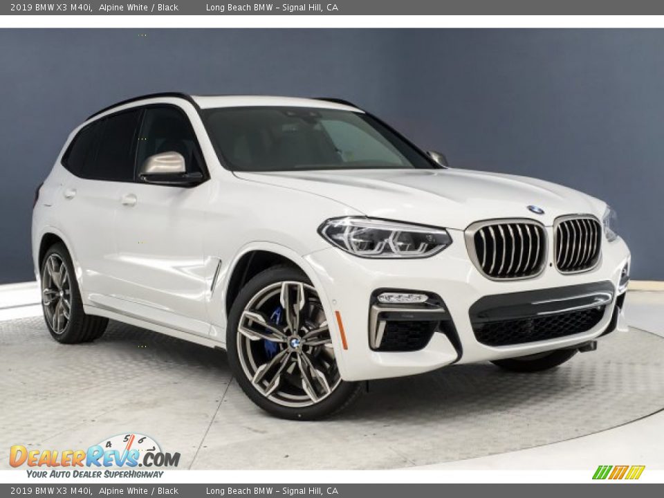 2019 BMW X3 M40i Alpine White / Black Photo #12