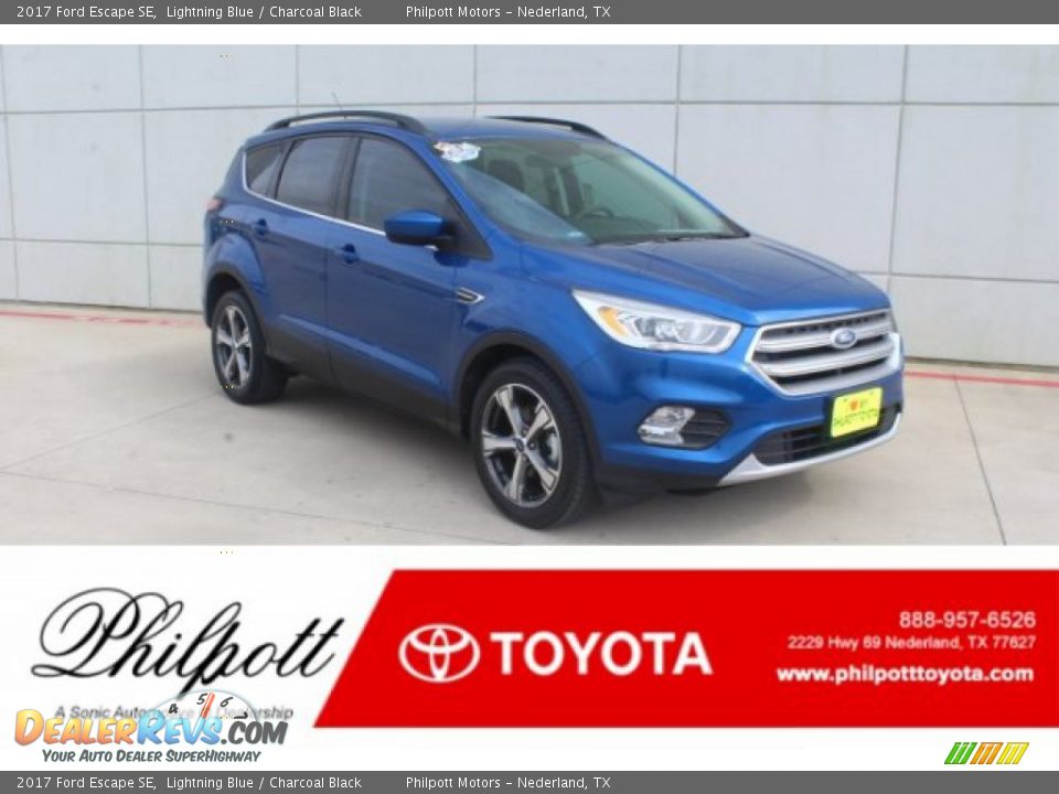 2017 Ford Escape SE Lightning Blue / Charcoal Black Photo #1