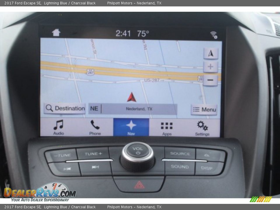 2017 Ford Escape SE Lightning Blue / Charcoal Black Photo #11