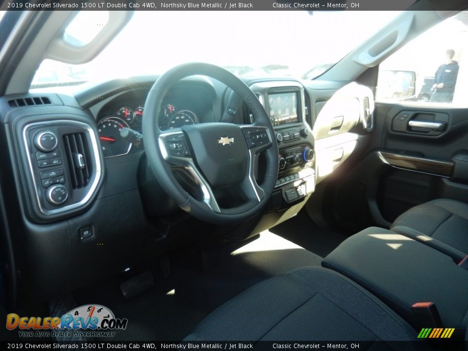 2019 Chevrolet Silverado 1500 LT Double Cab 4WD Northsky Blue Metallic / Jet Black Photo #6