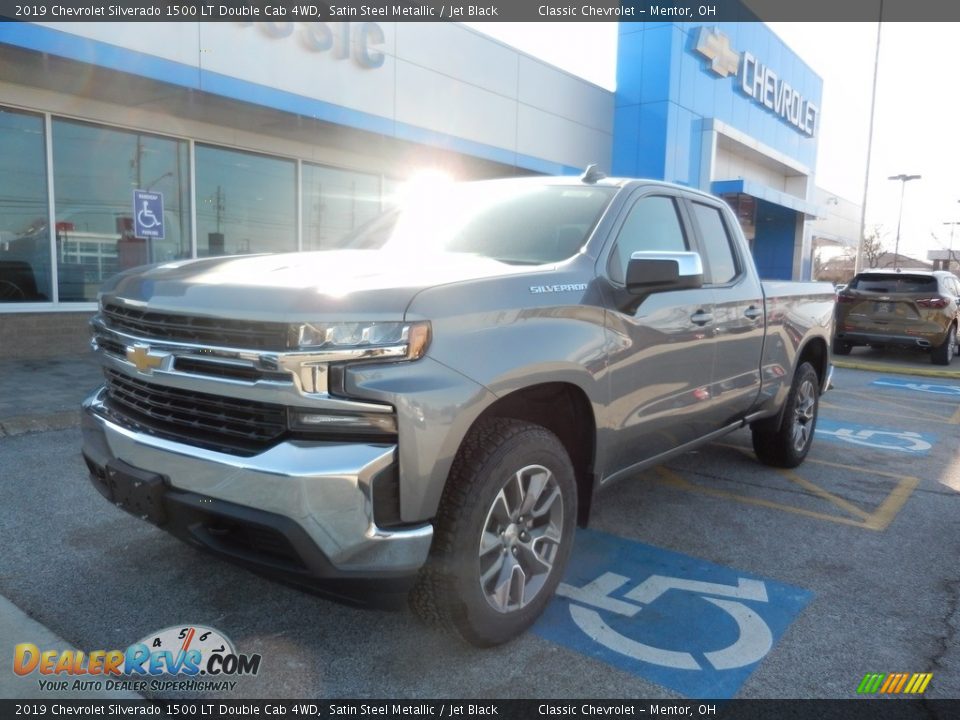 2019 Chevrolet Silverado 1500 LT Double Cab 4WD Satin Steel Metallic / Jet Black Photo #1