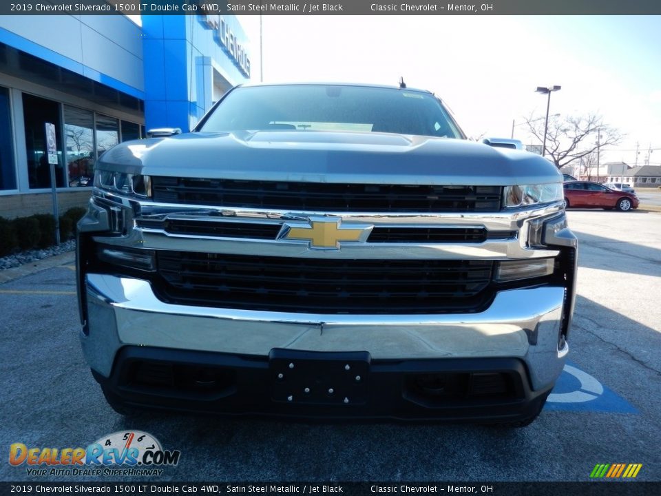 2019 Chevrolet Silverado 1500 LT Double Cab 4WD Satin Steel Metallic / Jet Black Photo #2